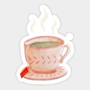 Tea Time Pattern Sticker